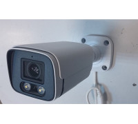 IP видеокамера MS-4339-F1.0-LED-POE (4 Мп, 4 мм, запись звука, PoE, с ИК-подсветкой до 30 м, с LED-подсветкой, уличная)