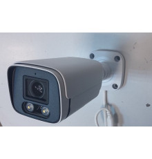 IP видеокамера MS-4339-F1.0-LED-POE (4 Мп, 4 мм, запись звука, PoE, с ИК-подсветкой до 30 м, с LED-подсветкой, уличная)