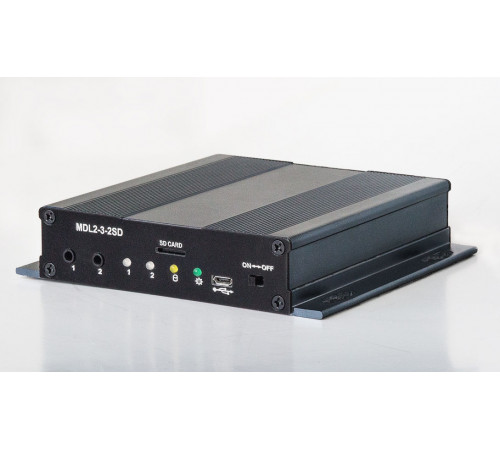 Автономный сетевой 2 канальный аудиорегистратор MDL2-3‑2‑SD для записи звука и телефонных разговоров