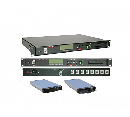 Автономный сетевой 8 канальный аудиорегистратор MDL2-8-19"1U RACK-500-1024 для записи звука и телефонных разговоров