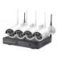 Комплект: WiFi IP видеорегистратор + 4 уличные WiFi камеры 2MP (1920x1080) с функцией ретрансляции.